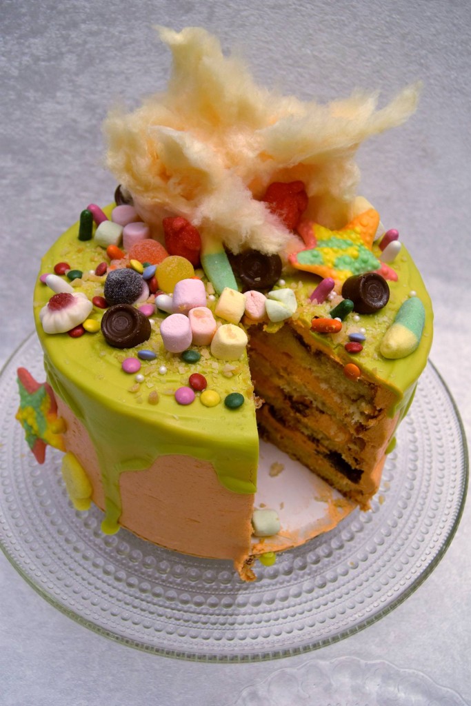 Candyland - Vanilla Cake With Milka Chocolate & Orange Flavored Buttercream
